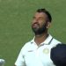Cheteshwar Pujara sweeps Jharkhand in the Ranji Trophy 2023–2024.