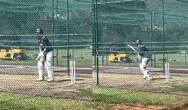 Watch as Joe Root performs a left-handed "switch sweep" in Vizag