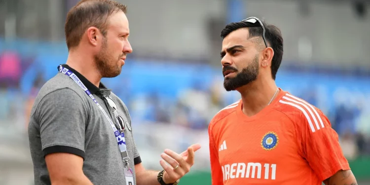 Virat Kohli should play T20Is at No. 3 according to AB de Villiers.