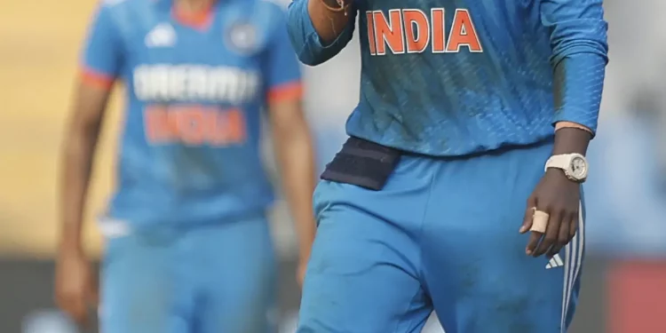 Deepti Sharma becomes the fourth Indian to reach the 100-wick mark in an ODI against Australia.