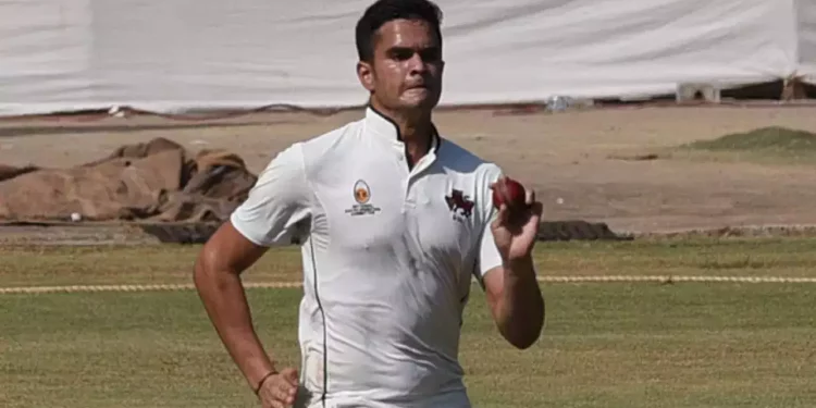Arjun Tendulkar struggles at the bat and Goa is bowled out for 135 against Tripura in the Ranji Trophy 2023–24.