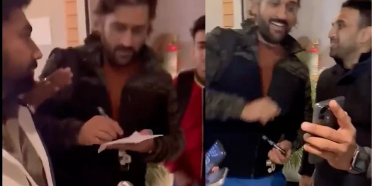 MS Dhoni refusing to sign an autograph for a fan goes viral