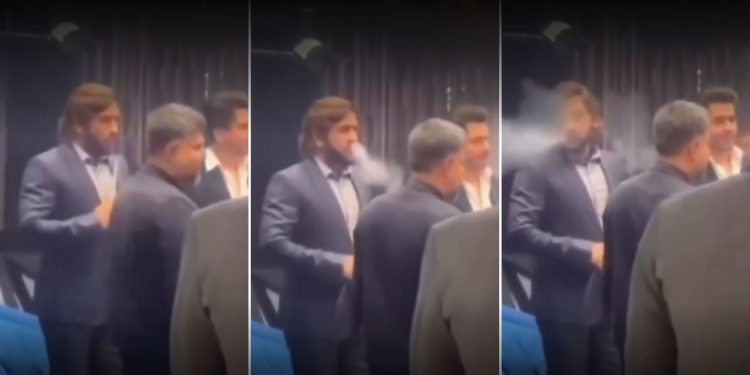 Guests are left stunned by MS Dhoni's humor at a party; the video goes viral.