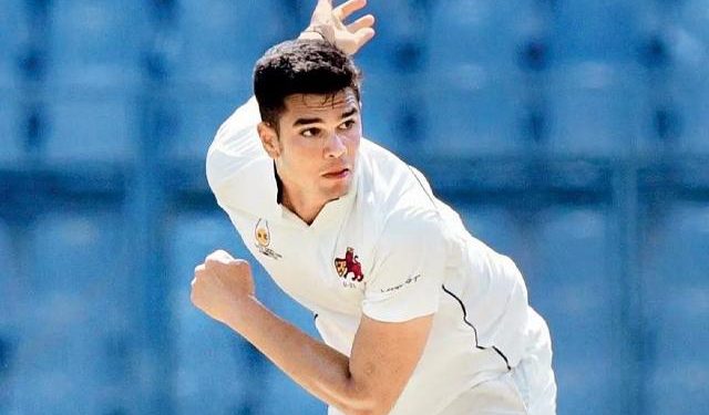 In the Ranji Trophy match versus Gujarat, Arjun Tendulkar records his best-ever numbers.