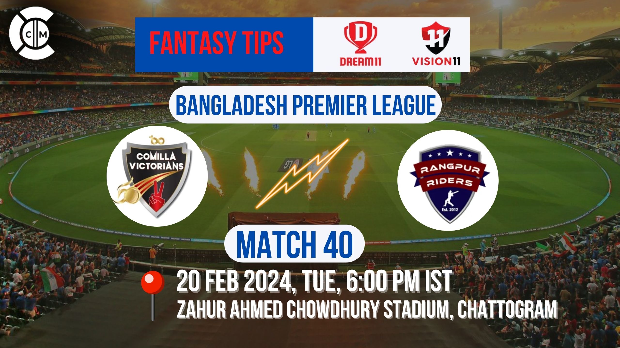 COV vs RAN Dream11 Prediction, BPL Fantasy Cricket Tips, Playing 11, Injury Updates & Pitch Report For Match 40