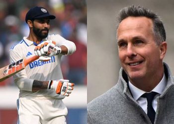 "His mindset is like a top-order batter" - Michael Vaughan praises Ravindra Jadeja for his outstanding performance in Rajkot.