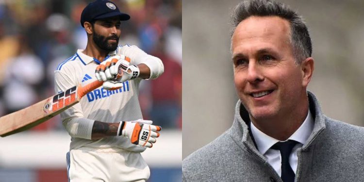 "His mindset is like a top-order batter" - Michael Vaughan praises Ravindra Jadeja for his outstanding performance in Rajkot.