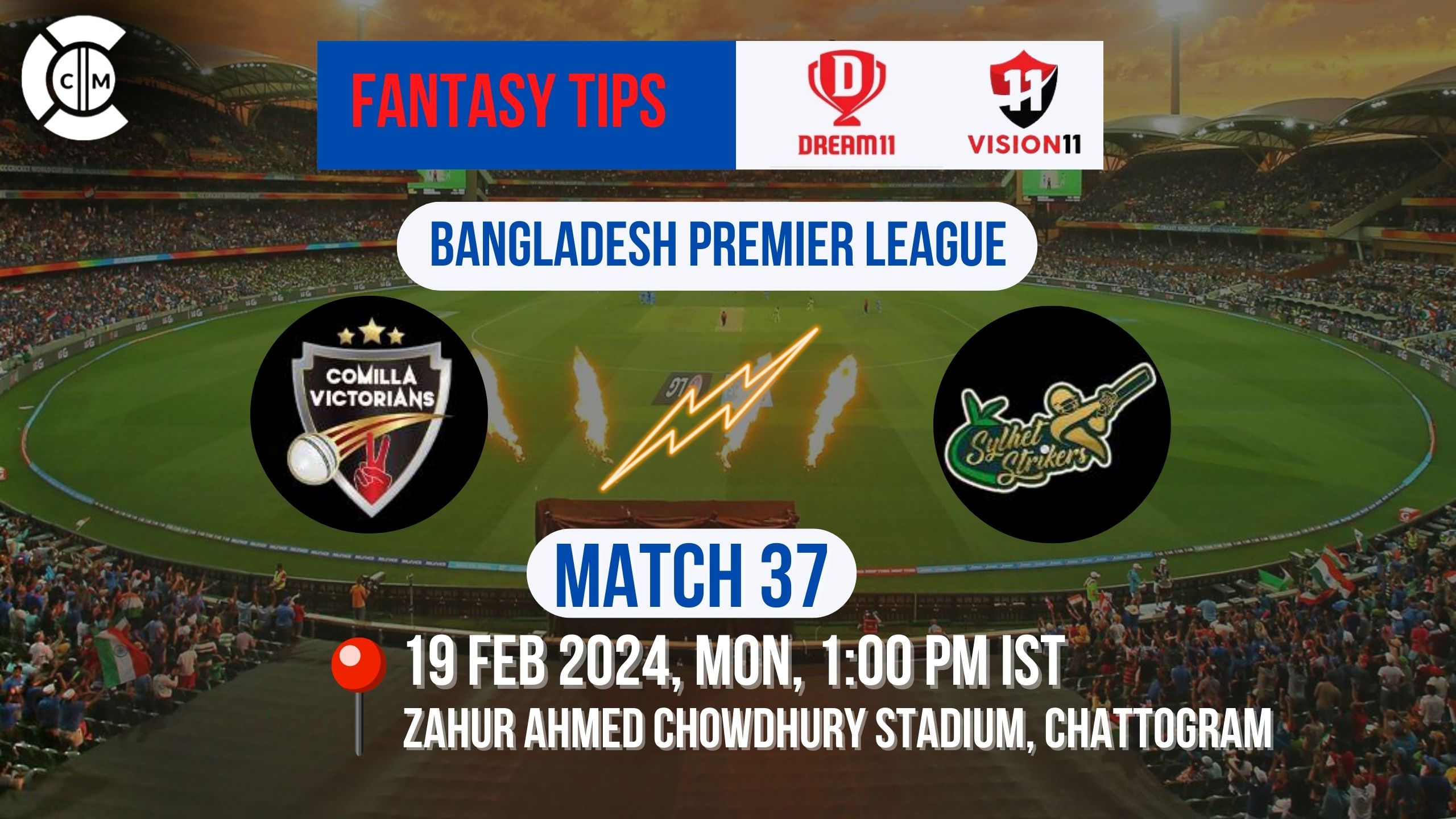COV vs SYL Dream11 Prediction, BPL Fantasy Cricket Tips, Playing 11, Injury Updates & Pitch Report For Match 37