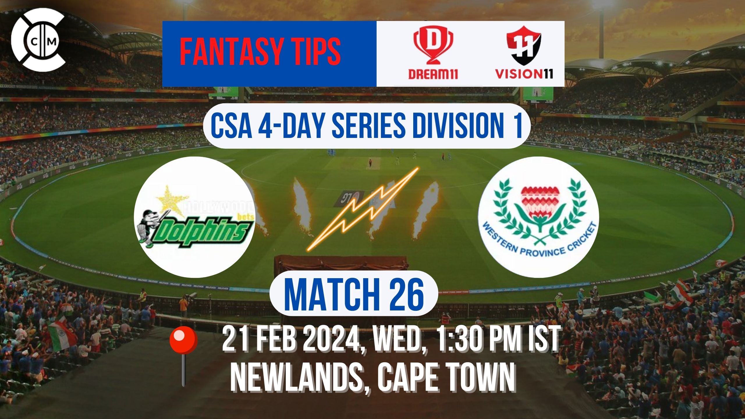 WEP vs DOL Dream11 Prediction, Fantasy Cricket Tips, Playing XI, Pitch Report & Injury Updates For Match 26 of CSA 4 Day Series Division 1 2024