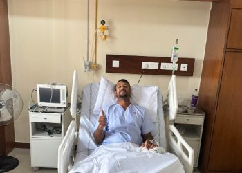 Mayank Agarwal provides a hospital health report following a medical emergency.