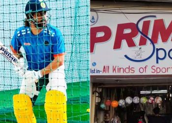 Here's why MS Dhoni's new bat sticker is going viral.