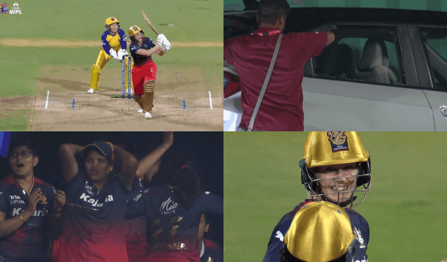 WPL 2024: Ellyse Perry reacts after smashing a vehicle window with a massive six in a priceless way