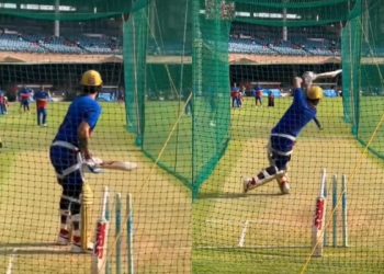 Prior to IPL 2024, Virat Kohli returns to the nets after a two-month absence and displays impeccable technique.