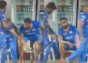 Watch as the footage of Lasith Malinga getting up to make room for Hardik Pandya goes viral
