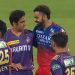 IPL 2024: In the RCB vs. KKR match, Virat Kohli and Gautam Gambhir embrace during the timeout.