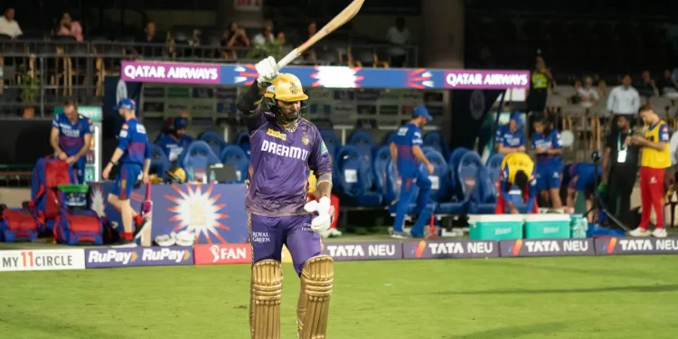 At the Chinnaswamy, Venkatesh Iyer and Sunil Narine outplay the RCB.