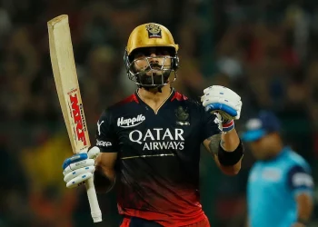 Virat Kohli hits a century-half-century in T20 cricket against PBKS vs. RCB.