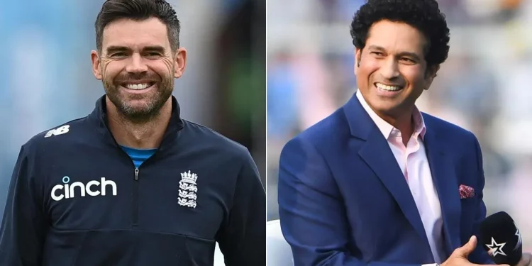 Sachin Tendulkar in awe of James Anderson's 'fictional' 700 scalps in Tests