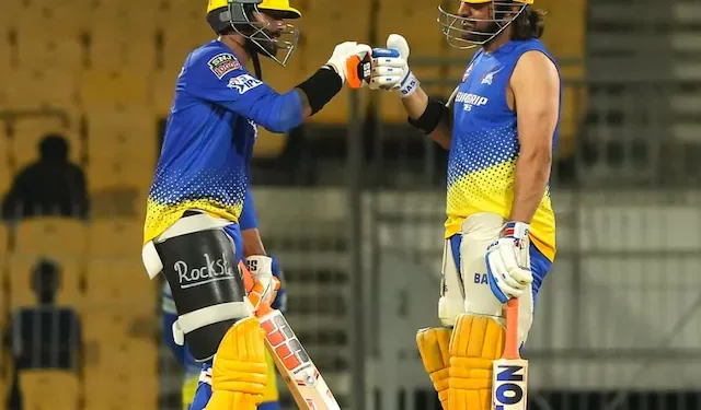 IPL 2024: A photo of MS Dhoni and Ravindra Jadeja batting in the CSK nets goes viral.