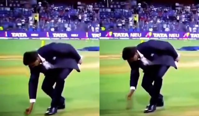 Watch: A video of a match official purportedly manipulating the toss during MI vs RCB gets viral