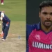 Marcus Stoinis is duped by Sandeep Sharma's in-swinger during LSG vs. RR, and the video becomes viral