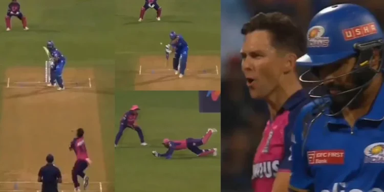 IPL 2024: Rohit's dismissal for a golden duck by Boult leaves Wankhede speechless
