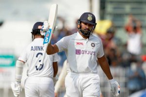 Rohit's Commanding Century against England in Test Cricket