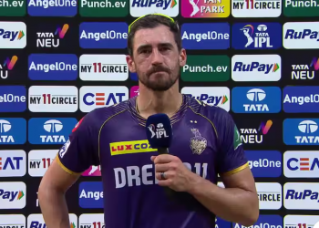 Mitchell Starc displays confidence following a game-defining spell against LSG, saying, "I don't read anything, so that doesn't bother me."