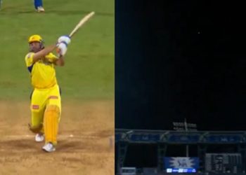 Shot of the Day - MS Dhoni whacks Pandya for monstrous six at Wankhede- MI vs CSK IPL 2024