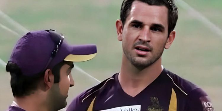 Bowlers receive a message from Ryan ten Doeschate that says, "You have to find creative and new ways for the next four weeks at least."