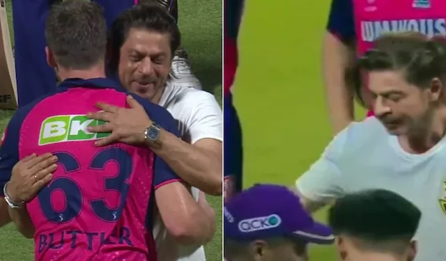 IPL 2024: An attention-grabbing gesture from Shah Rukh Khan to Jos Buttler following KKR's defeat