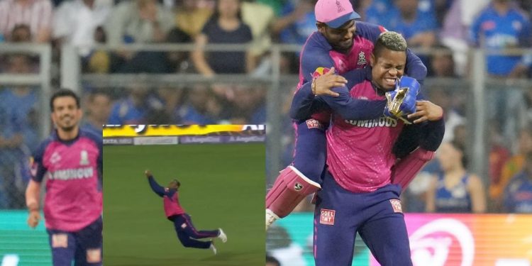 IPL 2024: Shimron Hetmyer's screamer sends Piyush Chawla packing during MI vs RR fixture