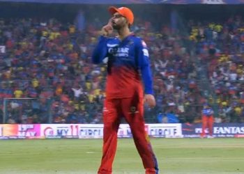 IPL 2024: During the intense Chinnaswamy match, Virat Kohli is spotted shoving CSK supporters