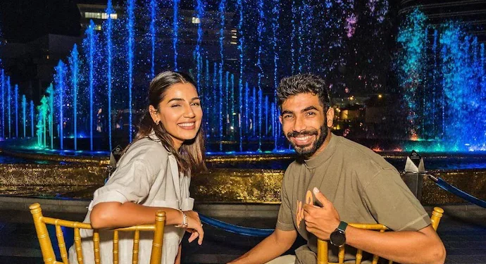 Jasprit Bumrah's virtuous birthday wish for wife Sanjana Ganesan was, "With her by my side, the world is a wonderful place."