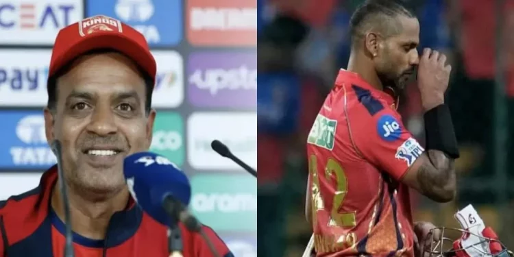 Before the Punjab Kings' match against Chennai in the 2024 IPL, bowling coach Sunil Joshi discloses the injury status of captain Shikhar Dhawan.”
