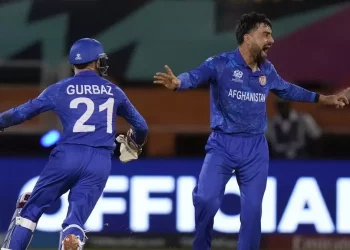 Rashid Khan praises teammates after leading his team to the T20 World Cup Super 8: "It's been a great effort from boys since game one."