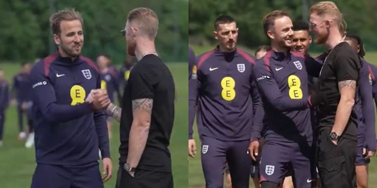 Ben Stokes meets England before Euro 2024, viral video