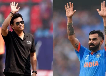 A picture of Virat Kohli and Sachin Tendulkar attending a "Satsang" in New York goes viral