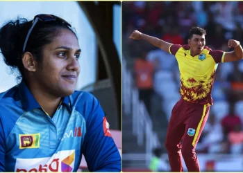 The May month ICC Players award goes to Gudakesh Motie and Chamari Athapaththu