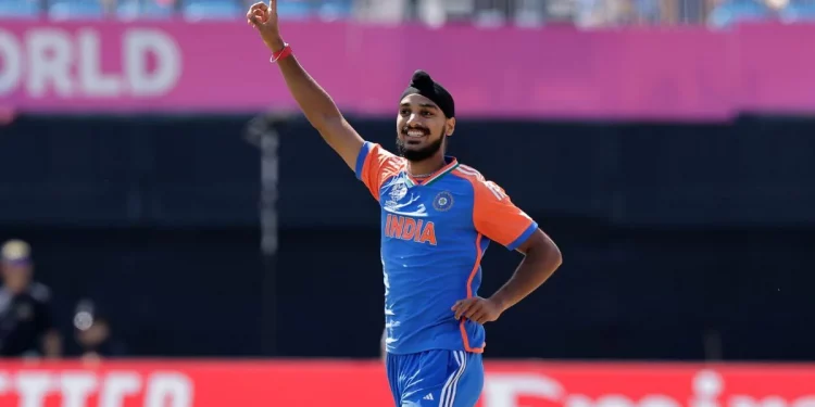 USA vs. IND: Arshdeep Singh becomes first Indian T20 World Cup bowler to pick wicket on first delivery.