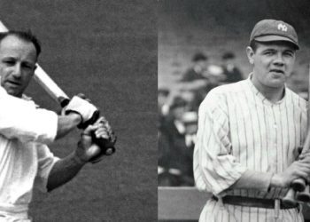 Cricketer Babe Ruth met baseball player Donald Bradman