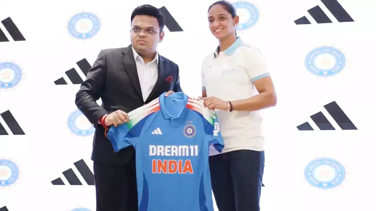 WATCH: BCCI Secretary Jay Shah and Harmanpreet Kaur unveil Team India's new ODI jersey, video goes viral