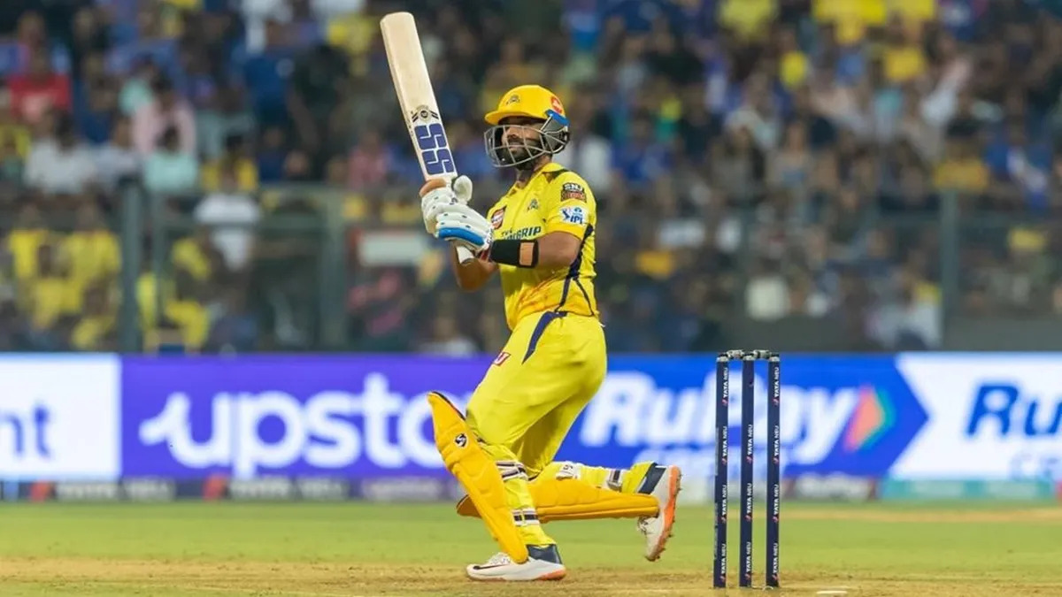 IPL 2023 Ajinkya Rahane scoop shot csk vs kkr