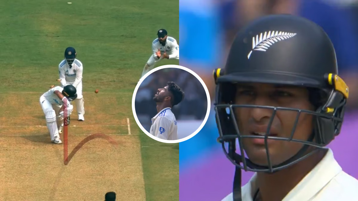 Watch: Washington Sundar's Carbon Copy Castles Tom Latham and Rachin Ravindra in IND 3rd Test vs NZ