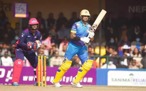 Shikhar Dhawan fails to convert his solid start into huge knock in his Nepal Premier League debut