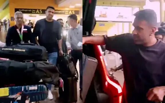 WATCH: Day after international retirement, Ravichandran Ashwin lands in Chennai