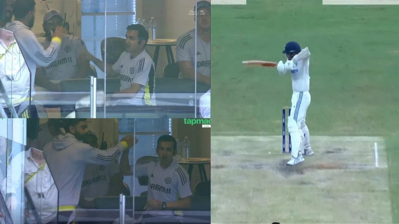 Watch: Gautam Gambhir and Virat Kohli celebrate wildly in dressing room as India avoid a follow-on in Brisbane