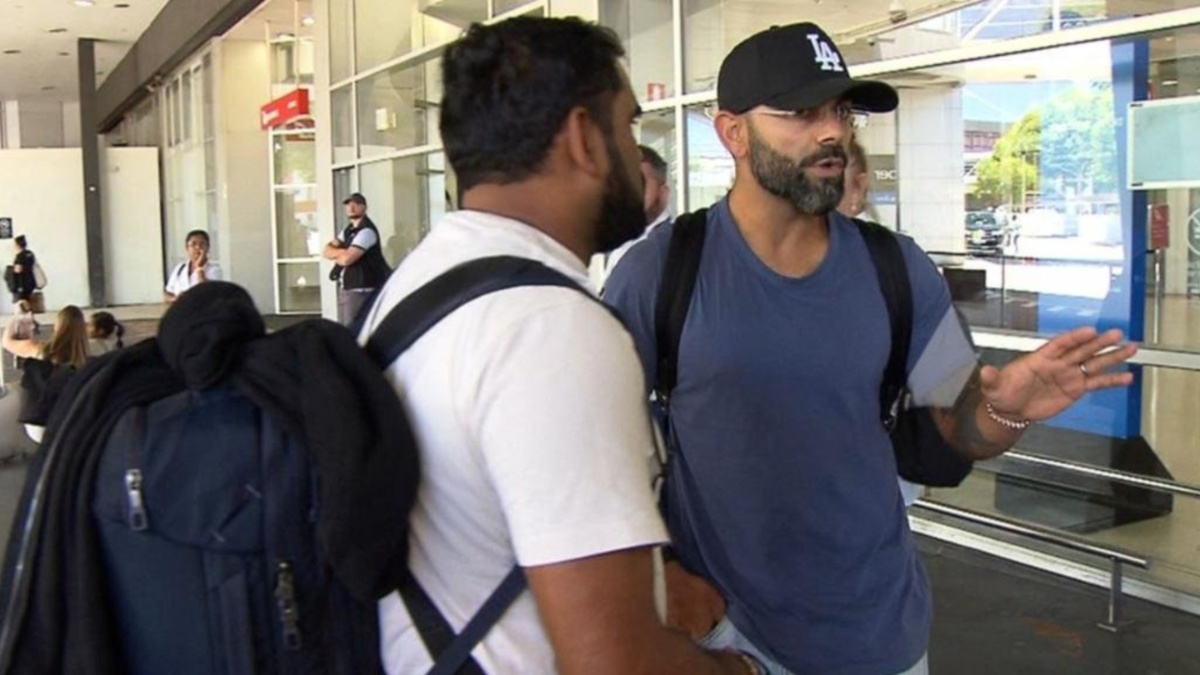 Reports: Virat Kohli loses cool at reporter on arrival in Melbourne