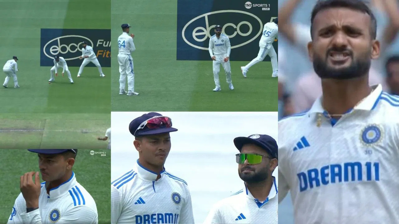 WATCH: Rohit Sharma left infuriated after Yashasvi Jaiswal dropped catch, and Marnus Labuschagne survives another scare