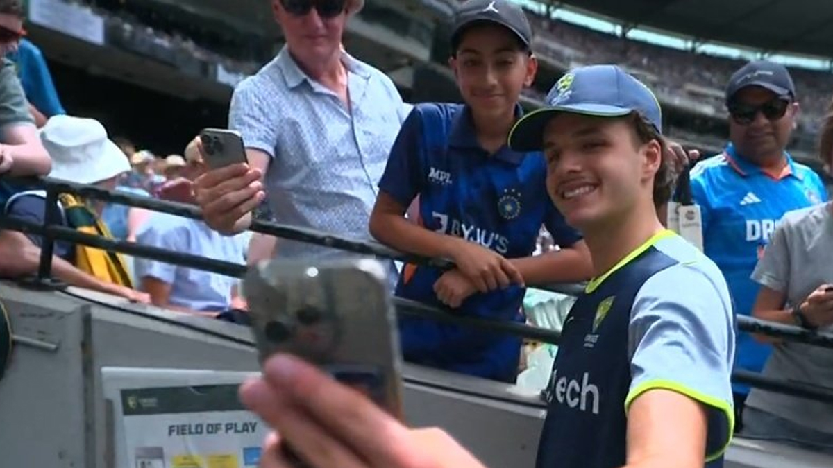 Sam Konstas may face a financial penalty after taking selfies with fans during MCG Test